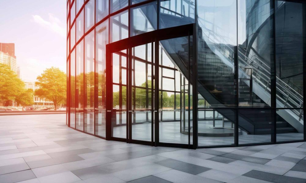 Modern Building's Entrance